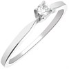 Polar Fire 9ct White Gold Diamond Solitaire Engagement Ring - 10pts - X10011 Alternative Image