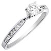 Polar Fire 9ct White Gold Diamond Engagement Ring - 1/2ct - X10023 Alternative Image