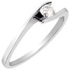 9ct White Gold Diamond Twist Solitaire Ring - 1/4ct - X10053 Alternative Image
