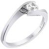 9ct White Gold Diamond Twist Solitaire Ring - 40pts - X10055 Alternative Image