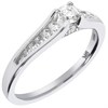 9ct White Gold Diamond Solitaire Ring - 1/2ct - X10070 Alternative Image