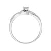 9ct White Gold Open Twist Diamond Set Shoulder Engagement Ring - 15pt - X10079 Alternative Image