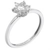 9ct White Gold Diamond Daisy Ring - 10pts - X10081 Alternative Image
