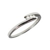 9ct White Gold Crossover Diamond Trilogy Ring - 10pts - X10158 Alternative Image