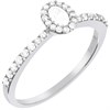 9ct White Gold Diamond Oval Cluster Ring - 1/2ct - X10220 Alternative Image