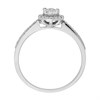 9ct White Gold Diamond Halo Cluster Ring - 20pts - X10278 Alternative Image