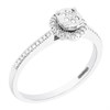 9ct White Gold Diamond Halo Cluster Ring - 20pts - X10278 Alternative Image