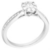 9ct White Gold Diamond Cluster Ring - 36pts - X10301 Alternative Image