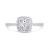 Estoria 9ct White Gold Diamond Cushion Cluster Ring - 3/4ct - X10336 Alternative Image
