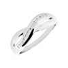 9ct White Gold Diamond Crossover Ring - 15pts - X10426 Alternative Image