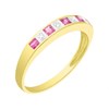 9ct Gold Ruby And Diamond Half Eternity Ring - X10618 Alternative Image