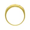 9ct Gold Ruby And Diamond Half Eternity Ring - X10618 Alternative Image