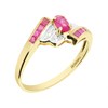 9ct Gold Ruby And Diamond Ring - X10635 Alternative Image
