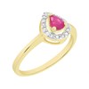 9ct Gold Ruby And Diamond Cluster Ring - X10656 Alternative Image