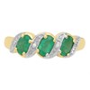 9ct Gold Emerald and Diamond Ring - X10717 Alternative Image