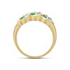 9ct Gold Emerald and Diamond Ring - X10717 Alternative Image