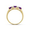 9ct Gold Amethyst And Diamond Ring - X10741 Alternative Image