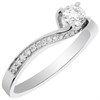 Polar Fire 18ct White Gold Diamond Twist Ring - 1/2ct - X10957 Alternative Image