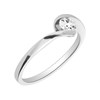 18ct White Gold Diamond Twist Solitaire Ring - 30pts - X10965 Alternative Image