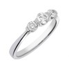 Polar Fire 18ct White Gold Diamond Trilogy Ring - 51pts - X11064 Alternative Image