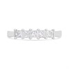 18ct White Gold 5 Princess Cut Stone Ring- 75pt - X11070 Alternative Image