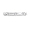 9ct White Gold Diamond Set Court Wedding Ring - 3mm - X20197 Alternative Image
