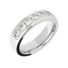9ct White Gold 1 Carat Diamond Half Eternity Ring - X20384 Alternative Image