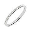 9ct White Gold Claw Set Diamond Wedding Ring - 15pts - X20409 Alternative Image