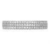 Platinum Three Row Diamond Band Ring - X20528 Alternative Image