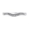 9ct White Gold Diamond Beaded Edged Shaped Wedding Ring - 9pts - X20576 Alternative Image