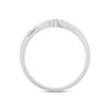 9ct White Gold Diamond Wishbone Wedding Ring - 10pts - X20577 Alternative Image