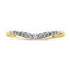 9ct Gold Diamond Shaped Wedding Ring - 10pts - X20578 Alternative Image
