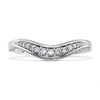 9ct White Gold Diamond Beaded Edge Shaped Wedding Ring - 12pts - X20580 Alternative Image