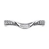 9ct White Gold Diamond Shaped Wedding Ring - 15pts - X20581 Alternative Image