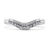 9ct White Gold Diamond Two Row Shaped Wedding Ring - 15pts - X20582 Alternative Image