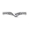 9ct White Gold Diamond Crossover Wedding Ring - 15pts - X20583 Alternative Image
