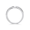 9ct White Gold Diamond Crossover Wedding Ring - 15pts - X20583 Alternative Image