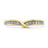 9ct Gold Diamond Crossover Wedding Ring - 15pts - X20584 Alternative Image