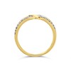 9ct Gold Diamond Crossover Wedding Ring - 15pts - X20584 Alternative Image