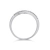 9ct White Gold Diamond Two Row Wedding Ring - 20pts - X20585 Alternative Image