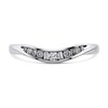 9ct White Gold Diamond Shaped Wedding Ring- 15pts - X20587 Alternative Image