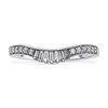 9ct White Gold Diamond Shaped Wedding Ring - 20pts - X20589 Alternative Image