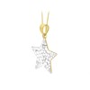 9ct Gold Crystal Star Necklace - X50658 Alternative Image