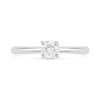 Platinum Diamond Solitaire Engagement Ring Size N - Z16377 Alternative Image