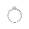 9ct White Gold Solitaire And Channel Set Diamond Ring - 1/2ct - Size H - Z51137 Alternative Image