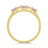 9ct Gold Amethyst And Diamond Ring Size H - Z51171 Alternative Image