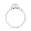 9ct White Gold Diamond Cluster Ring - 1/2ct Size O - Z51177 Alternative Image