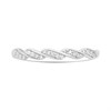 9ct White Gold Diamond Twisted Half Eternity Ring - 10pts - Z51228 Alternative Image