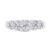 9ct White Gold 1 Carat Diamond Cluster Band Ring - Z5129 Alternative Image