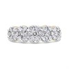 9ct Gold 1 Carat Diamond Cluster Band Ring - Z5133 Alternative Image